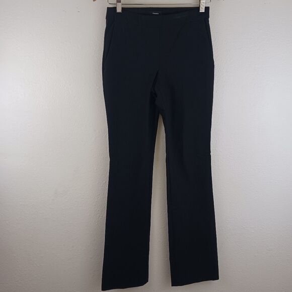 Theory truvivin approach 2 black pull on pants size 00 - Picture 2 of 9